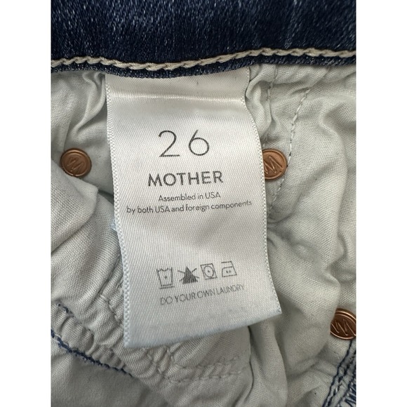 Mother Jeans‎ Women's Size 26 Blue The Insider Crop Step Chew Stretch Flare - Picture 4 of 9